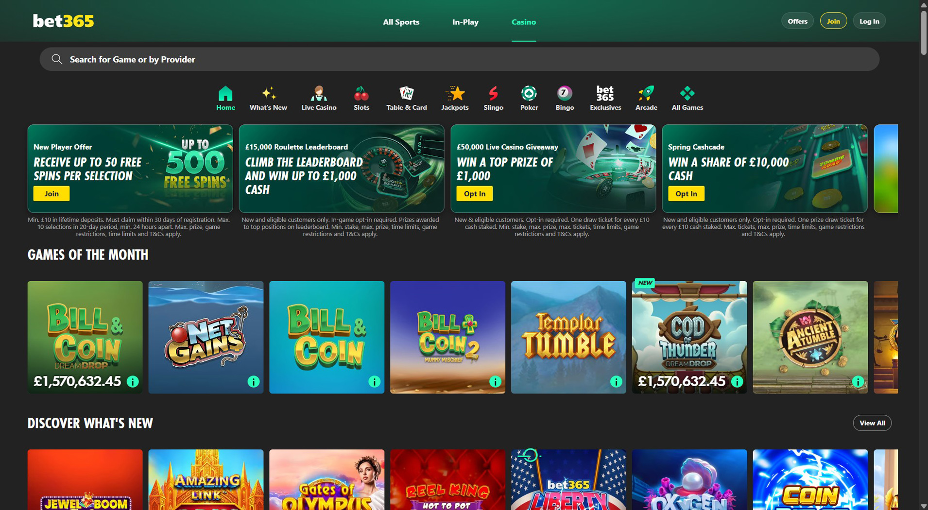 4. bet365 Casino - Trusted Minify Casino Option